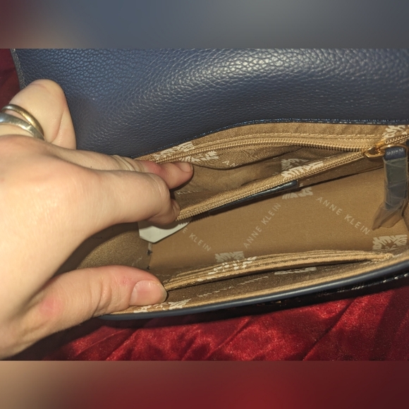 Anne Klein Flap Crossbody Bag & Wallet Set - Picture 8 of 16